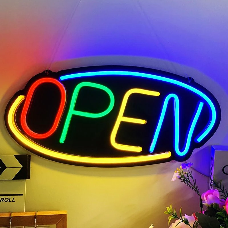Black Backboard LED Neon Sign For Bar And Resturant factory